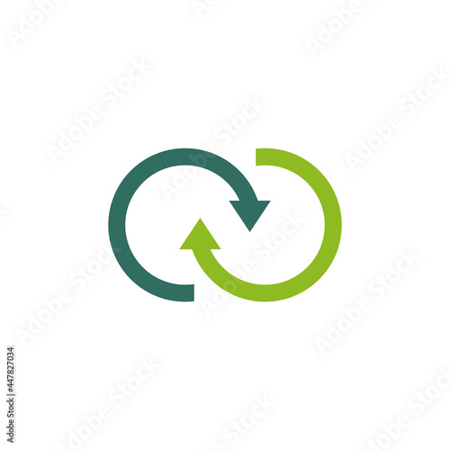 Recycled product logo design template