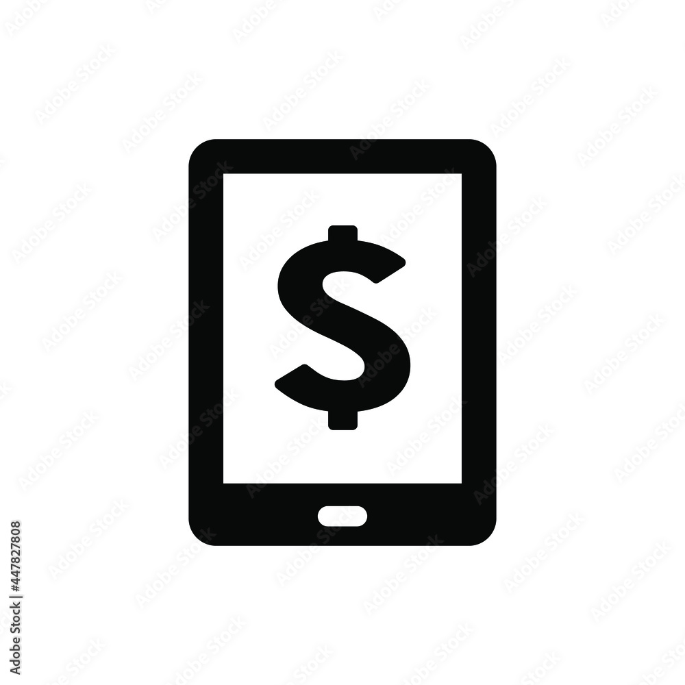 Mobile banking balance icon vector graphic illustration Mobile banking balance icon vector graphic illustration