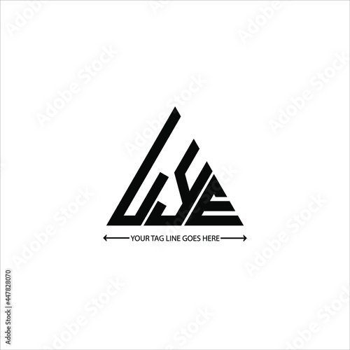 LYE letter logo creative design. LYE unique design