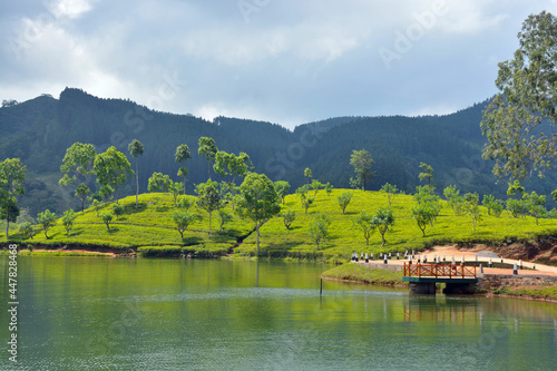 lake in the mountains in Sri Lanka (Sembuwattha)