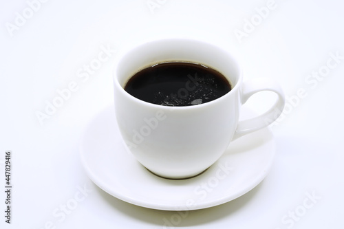 cup of coffee on white background © chote26