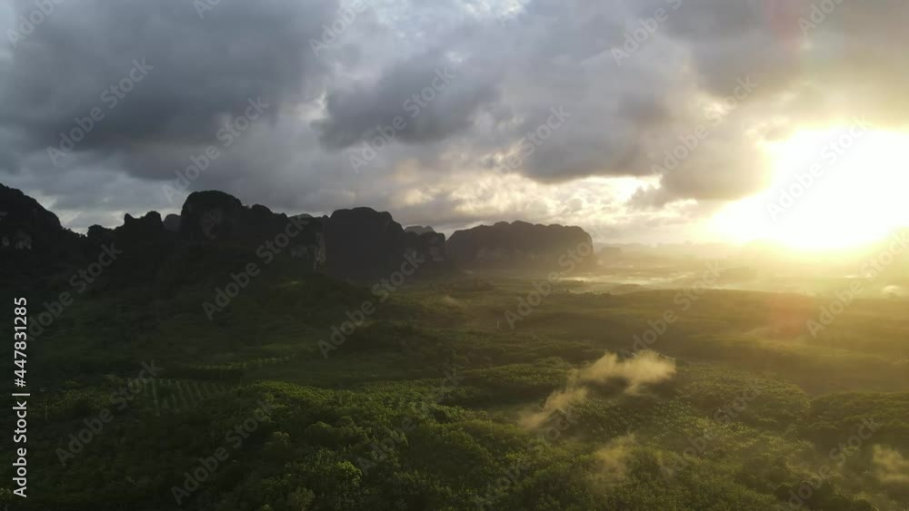 Sunrise in Ding deang doi, Krabi Province, Thailand Sunrise in Ding deang doi, Krabi Province, Thailand