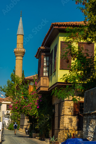 ANTALYA, TURKEY: Beautiful Mosque in the old city in Antalya.