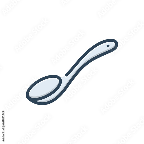 Color illustration icon for tablespoon 
