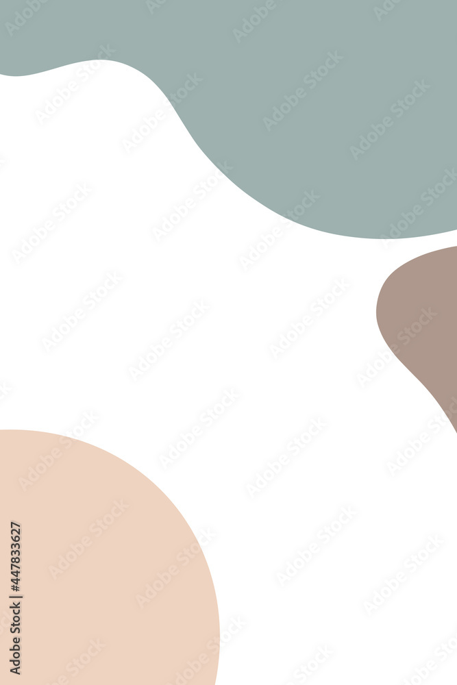 Abstract Modern art with colorful shape on white background with blank space for add any message Abstract Modern art with colorful shape on white background with blank space for add any message