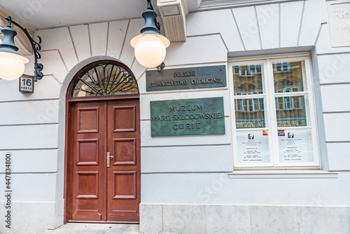 Obraz na płótnie Maria Skłodowska-Curie Museum (Polish: Muzeum Marii Skłodowskiej-Curie) in Warsa