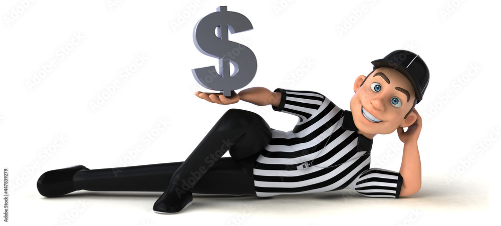 Fun 3D Illustration of an american Referee Fun 3D Illustration of an american Referee