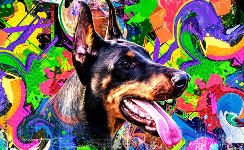 Doberman Pinscher Dog color...