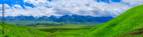 Nalati Grassland natural scenery in Xinjiang,China.