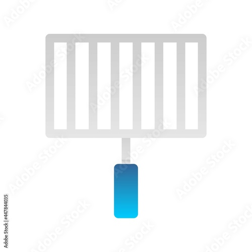 Grill Flat Gradient Vector Icon Design