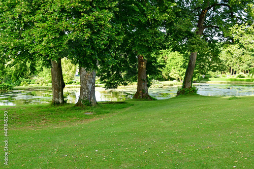 Sasnieres; France - june 30 2019: du Plessis Sasnieres garden photo