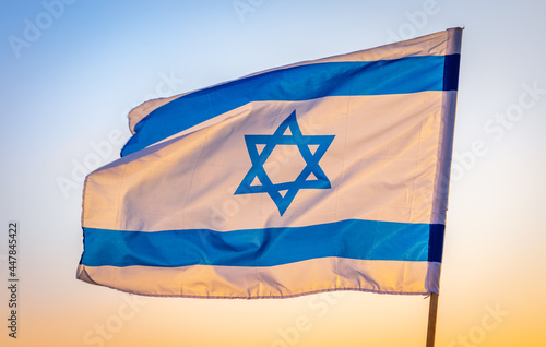 Flag of israel photo