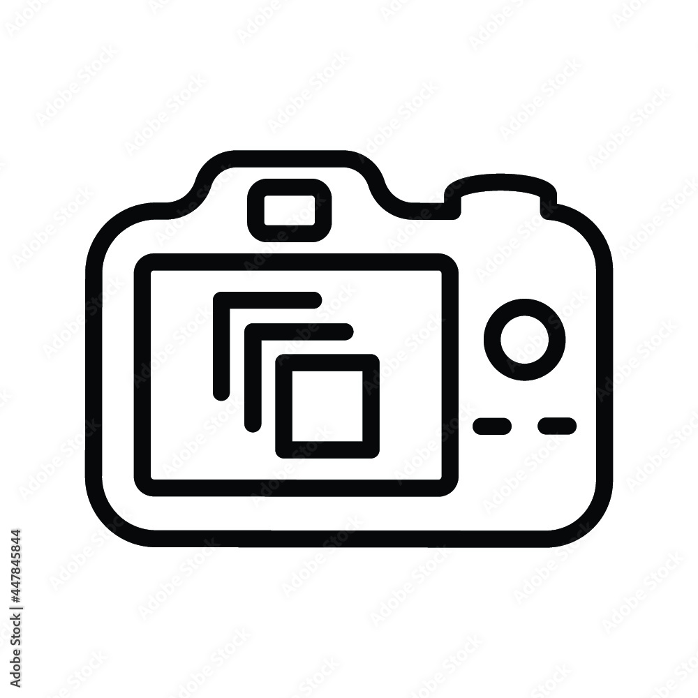 Multi shoot on camera icon Multi shoot on camera icon
