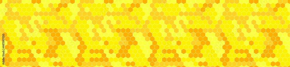 Vector Honeycomb Abstract Background, Seamless Geometric Pattern, Yellow Colors.
Vector Honeycomb Abstract Background, Seamless Geometric Pattern, Yellow Colors.