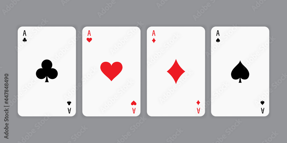 Vector ace card suit icon. Vector ace card suit icon.