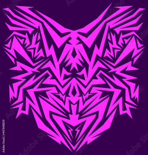 Cyber abstract intricate vector, Tecno lines design.