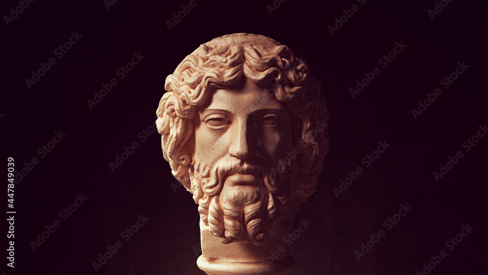 Zeus Bearded Deity God of the Sky Lightning and Thunder 3d illustration render