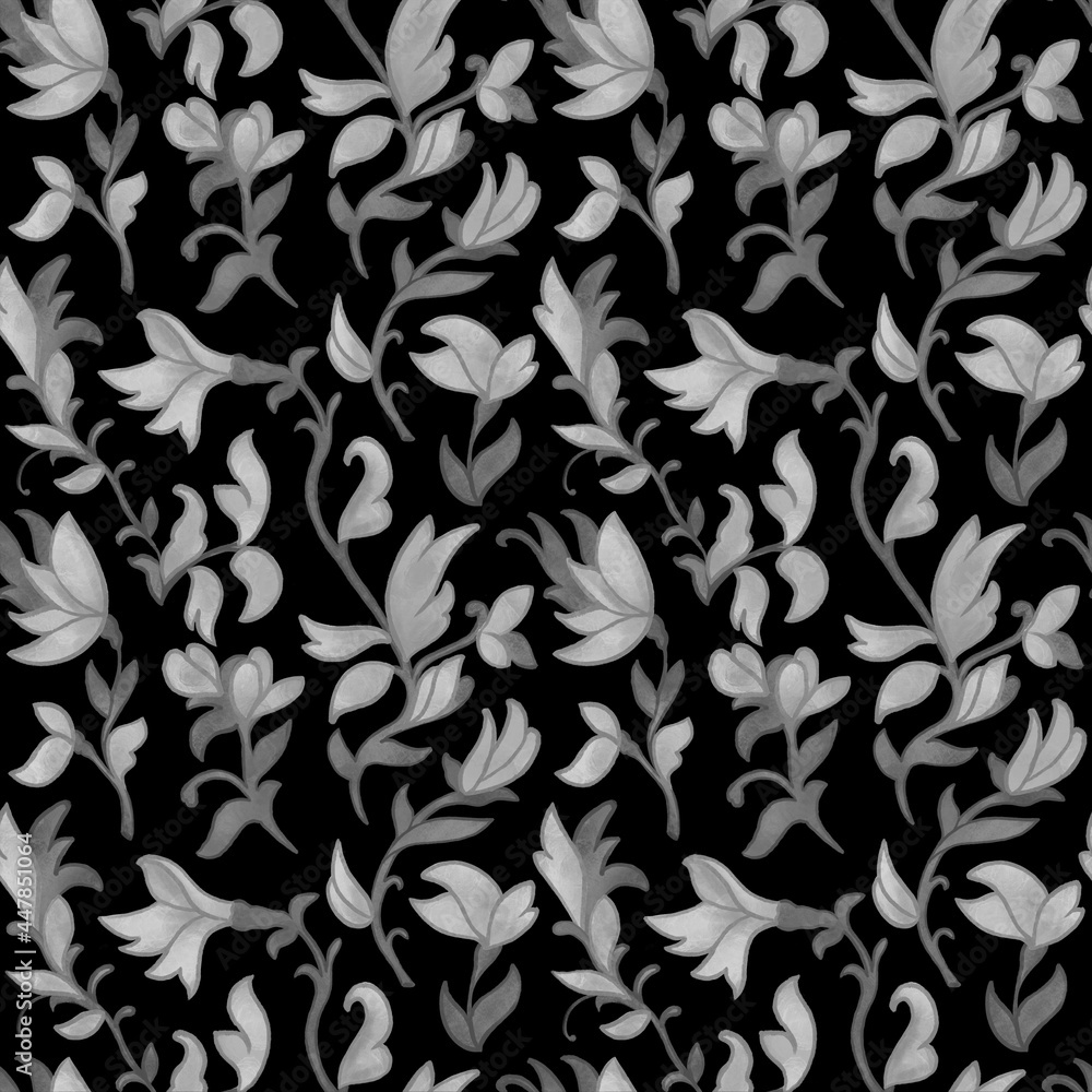 Seamless handdrawn floral surface pattern Seamless handdrawn floral surface pattern