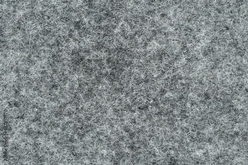 Grey synthetic felt seamless fabric, Texture background, Close up