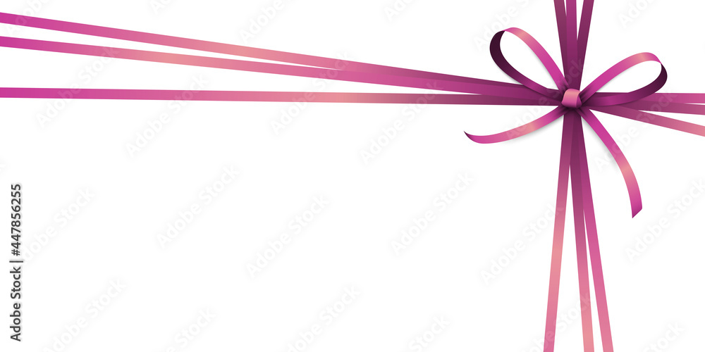 pink colored ribbon bow