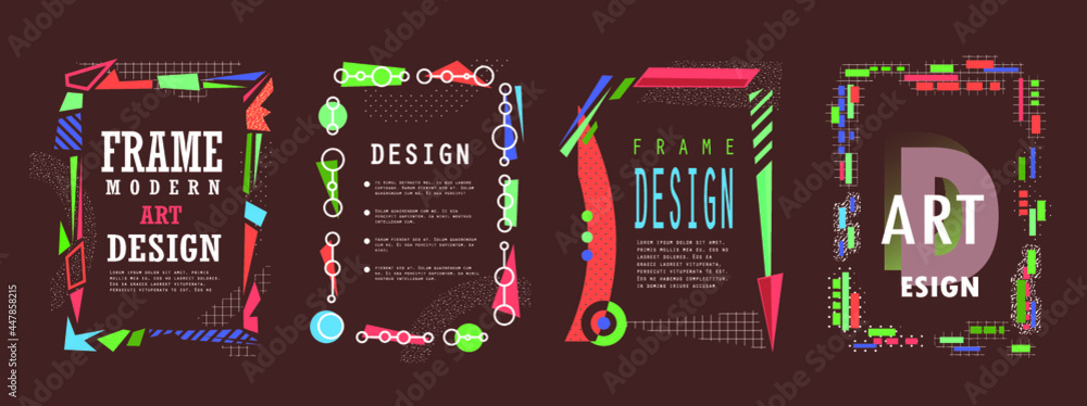 Fototapeta premium Template brochures, flyers, business presentations. Modern flat line style.