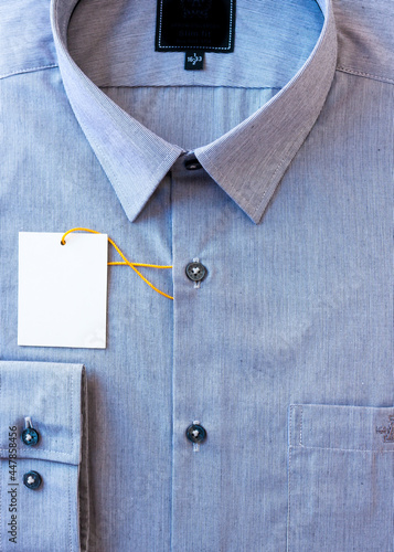 Small gray stripes men's shirt