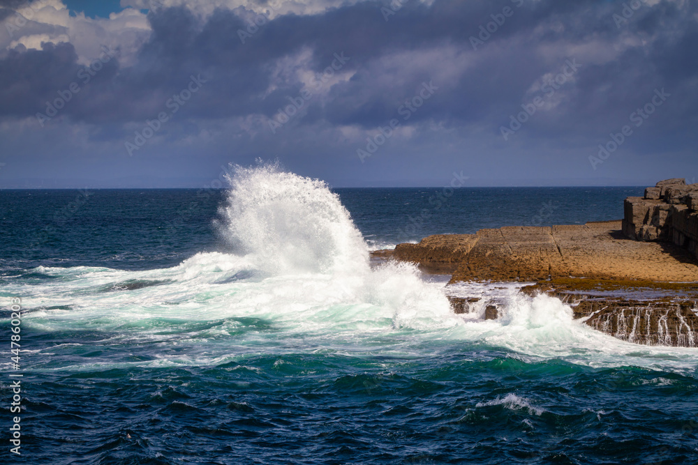 Fototapeta premium Rocky coastline of Doolin in County Clare. Ireland.