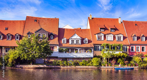 Bamberg (Germany) - Historical Houses Along the Regnitz River