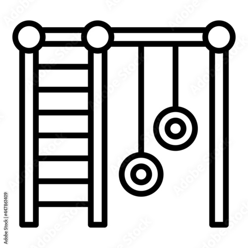 Fotografie Gym kid playground icon