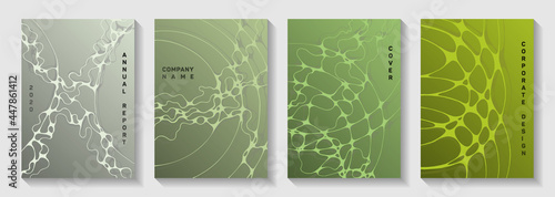 Cool music party posters. Fluid waves ornament backdrops. Futuristic notebook vector templates. Disco party posters and banners fluid wavy graphic design.