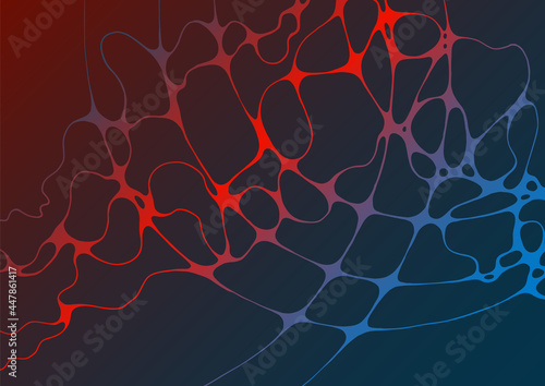 Abstract electromagnetic field fluid vector background.