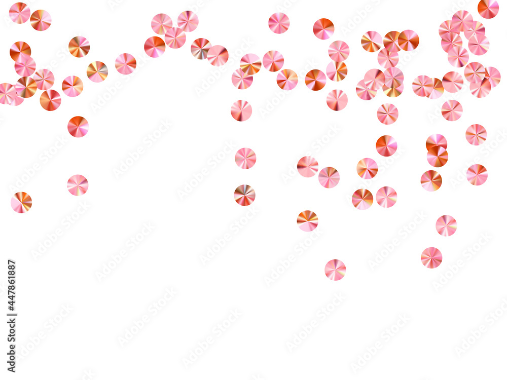 Peach gold tinsels confetti scatter vector background. Wedding invitation card background. Glamour glossy foil elements holiday glitter. Romantic bridal confetti texture. Peach gold tinsels confetti scatter vector background. Wedding invitation card background. Glamour glossy foil elements holiday glitter. Romantic bridal confetti texture.