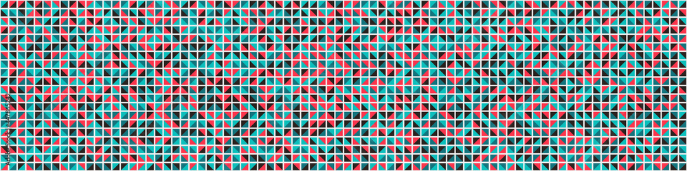 Fototapeta premium Abstract Geometric Pattern generative computational art illustration