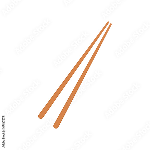 Chopsticks vector. chopsticks white background. wallpaper. free space for text. copy space.