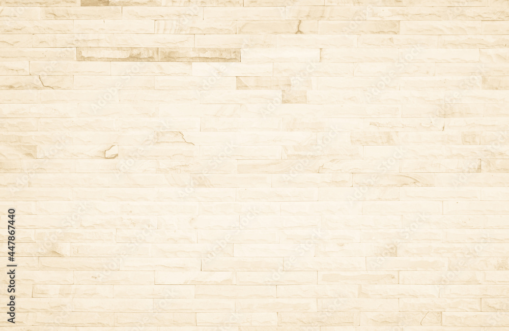 Empty background of wide cream brick wall texture. Beige old brown brick wall concrete or stone textured decor design backdrop. Empty background of wide cream brick wall texture. Beige old brown brick wall concrete or stone textured decor design backdrop.
