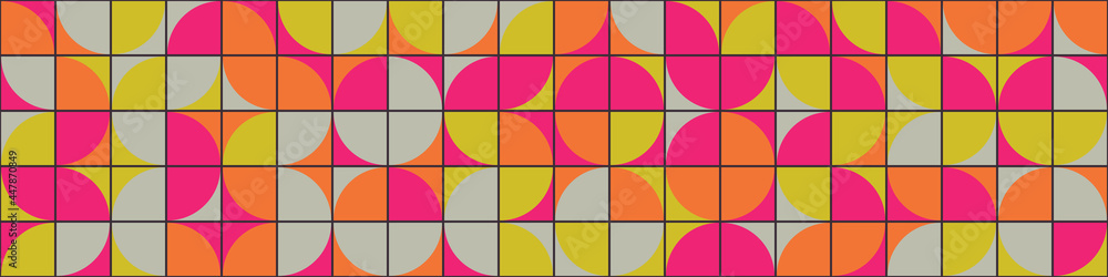 Obraz premium Abstract Geometric Pattern generative computational art illustration