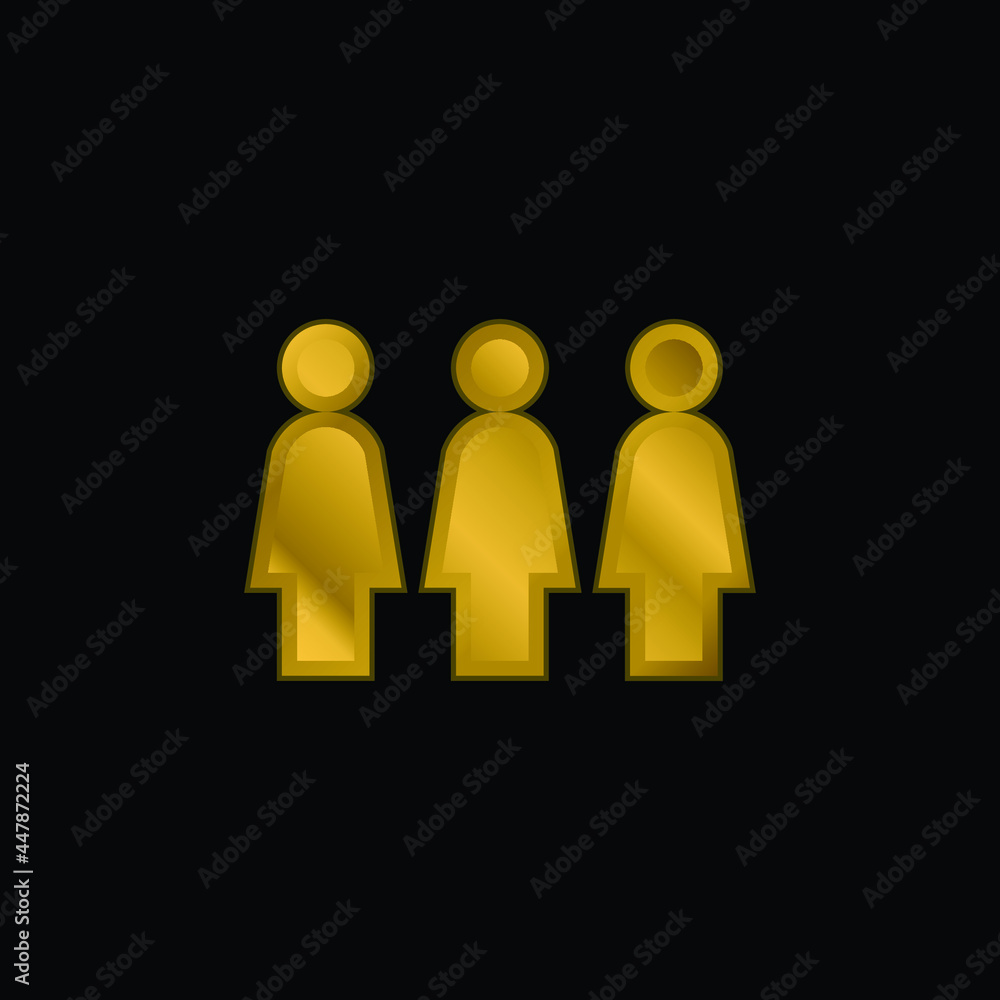 Activism gold plated metalic icon or logo vector Activism gold plated metalic icon or logo vector