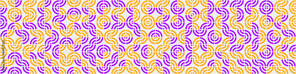 Fototapeta premium Abstract Geometric Pattern generative computational art illustration