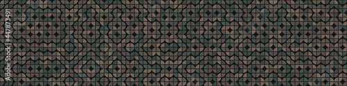 Abstract Geometric Pattern generative computational art illustration