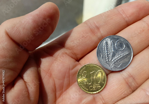 10 lire e 10 centesimi di euro photo