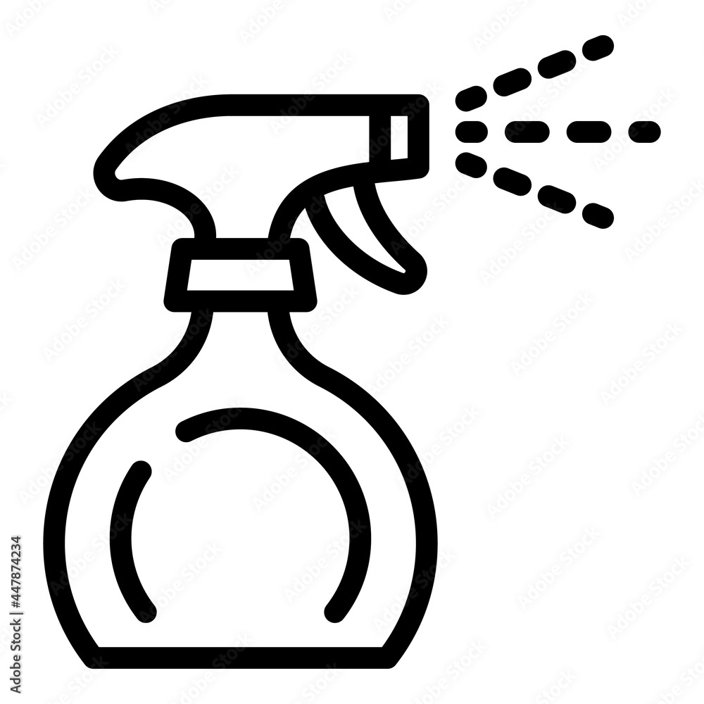 Spray cleaner icon. Outline spray cleaner vector icon for web design isolated on white background Spray cleaner icon. Outline spray cleaner vector icon for web design isolated on white background