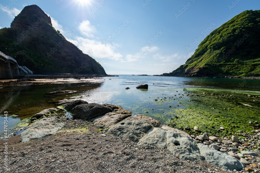 北海道　積丹半島の夏の風景