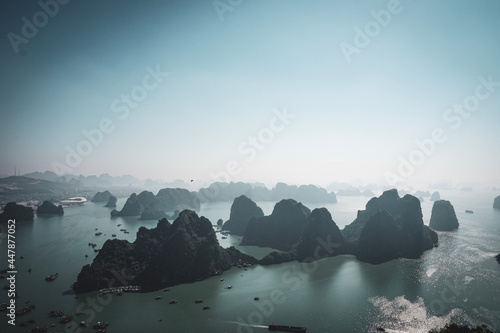 misty morning in the mountains