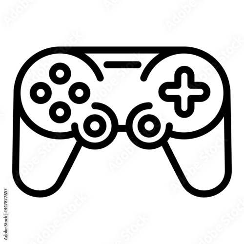 Xbox joystick icon. Outline xbox joystick vector icon for web design isolated on white background