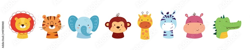Φωτογραφία Cute animal kawaii characters