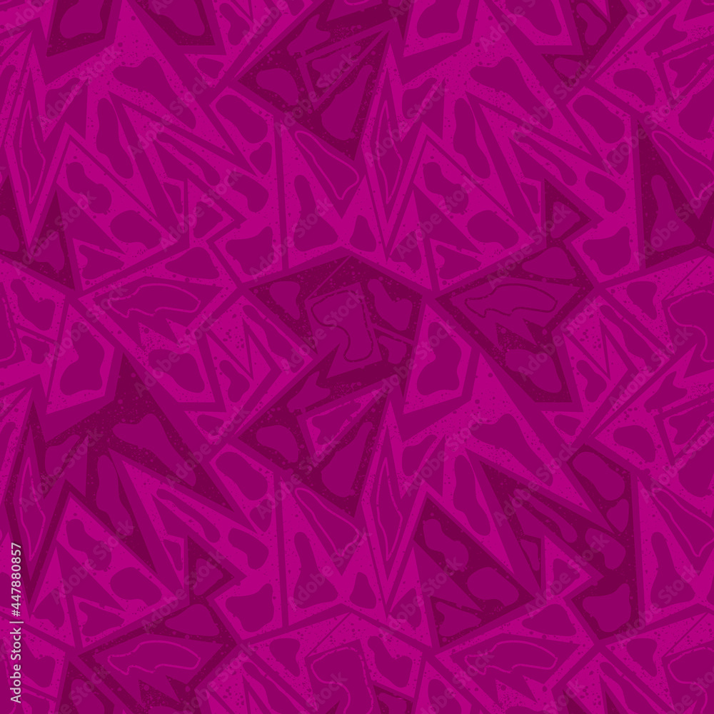 Seamless abstract with curved geometry grunge pattern