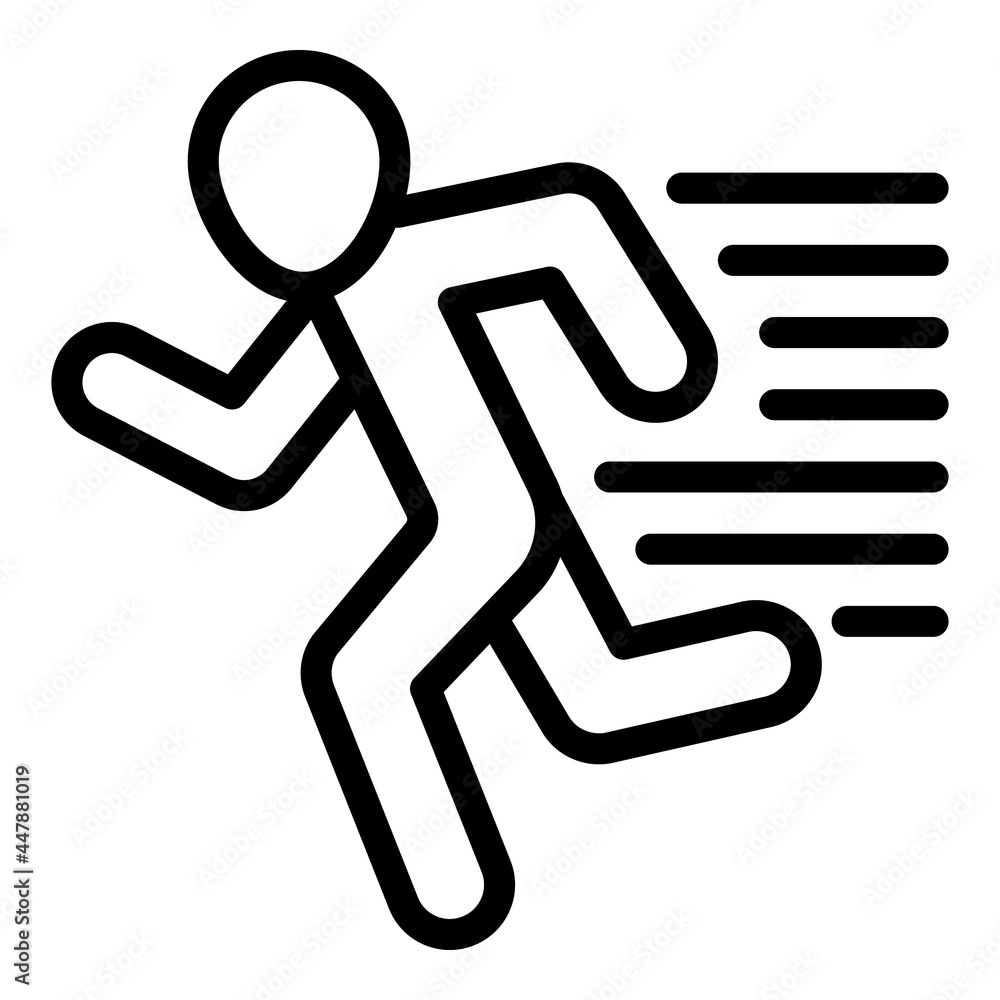 Fitness running icon. Outline Fitness running vector icon for web design isolated on white background Fitness running icon. Outline Fitness running vector icon for web design isolated on white background