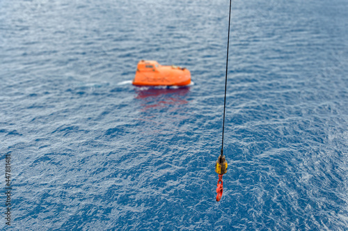  hook for lifeboat in the sea