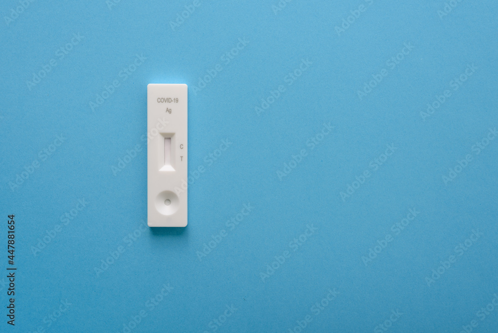 Covid19 antigen test kit with cassette, pipette and plastic bottle for ...