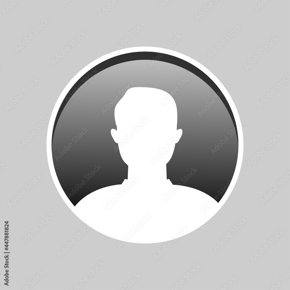 User icon. Human symbol. Login avatar. Vector